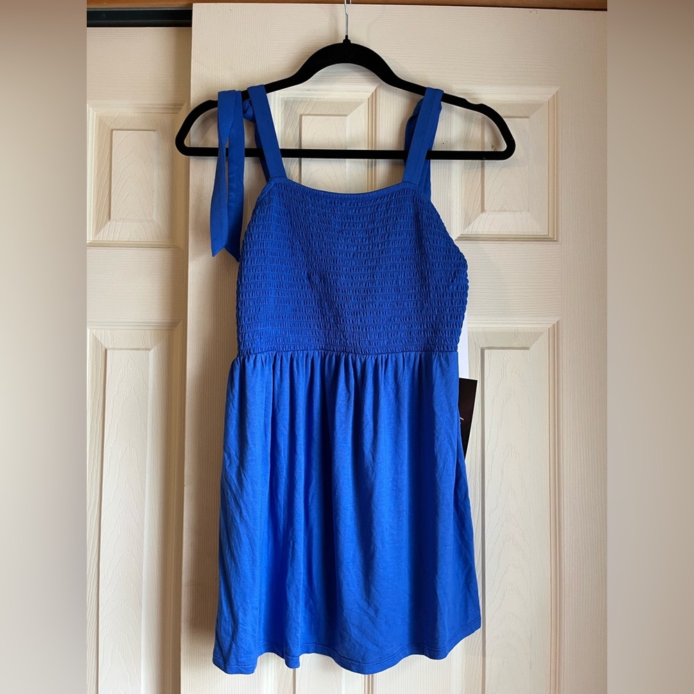 Maternity Isabel Blue Top XS NWT